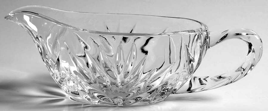 Star Blossom Sauce Boat Only by Gorham Crystal-1