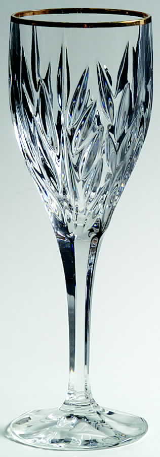 Star Blossom Gold Wine Glass by Gorham Crystal-1