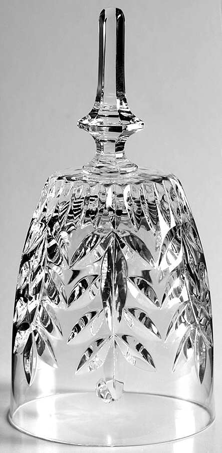 Strasbourg (Full Lead, Newer) Bell Made From Goblet by Gorham Crystal-1