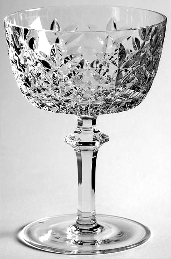 Strasbourg (Full Lead, Newer) Champagne/Tall Sherbet by Gorham Crystal-1