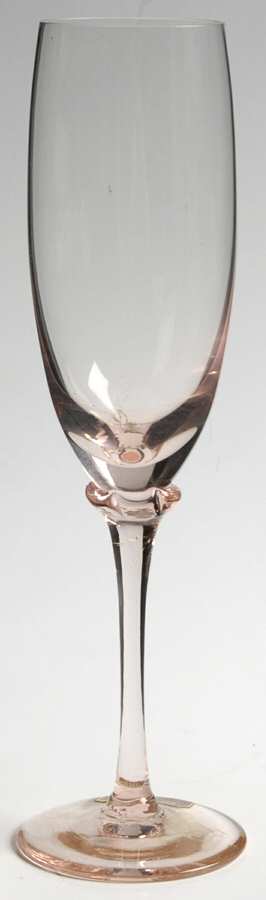 Vie En Rose Pink Fluted Champagne by Gorham Crystal-1