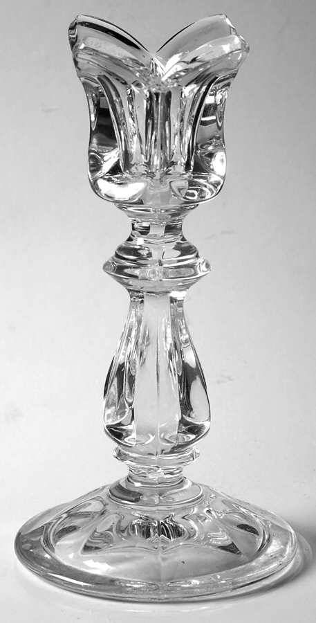Viscount 5" Single Light Candlestick by Gorham Crystal-1