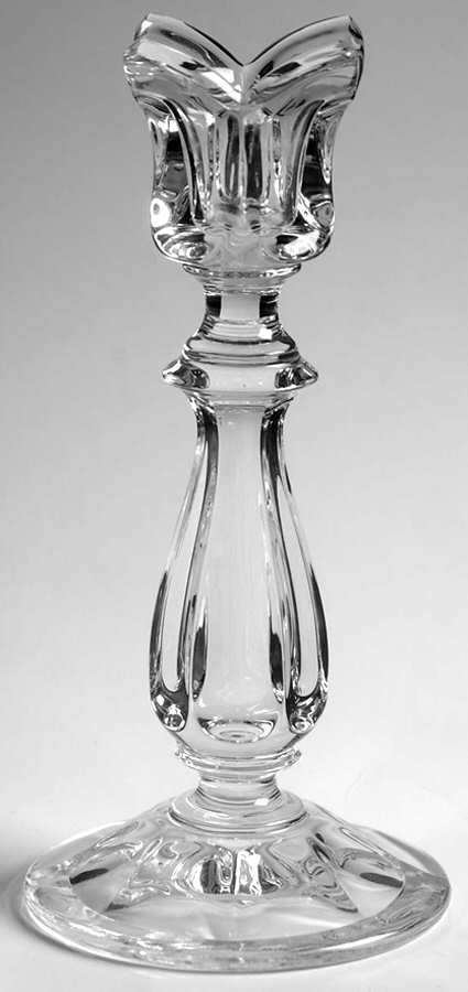 Viscount 7" Single Light Candlestick by Gorham Crystal-1
