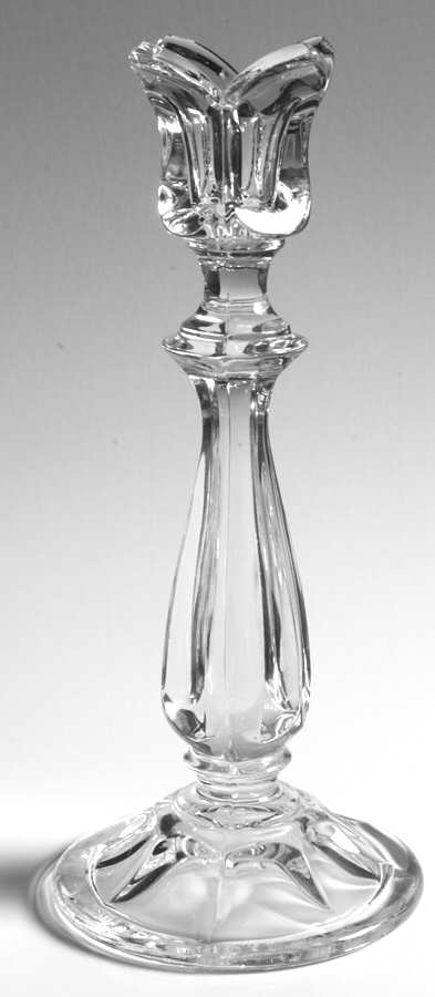 Viscount 8" Single Light Candlestick by Gorham Crystal-1