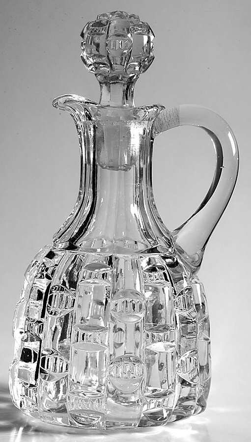 Cut Log Cruet & Stopper by Greensburg-1