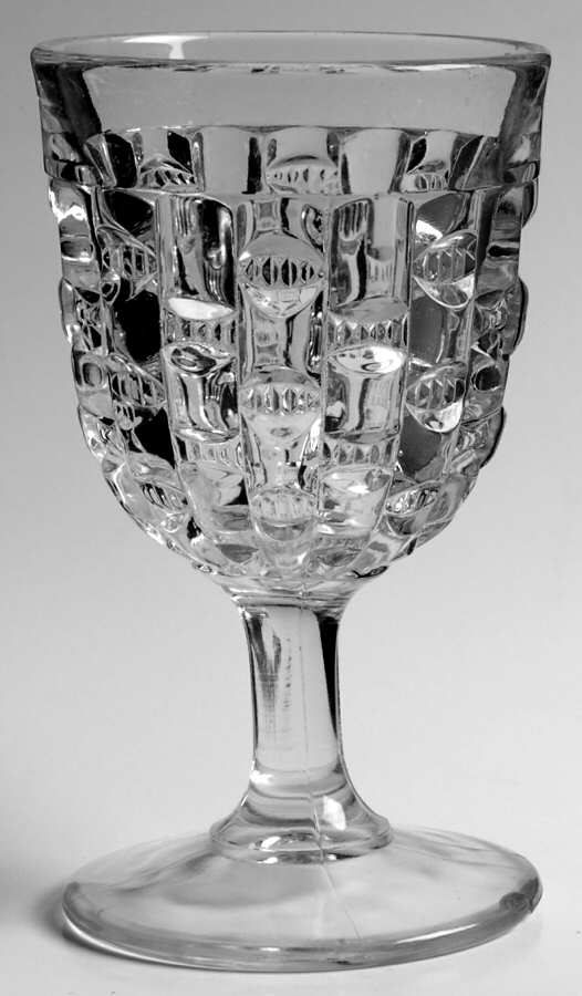 Cut Log Water Goblet by Greensburg-1
