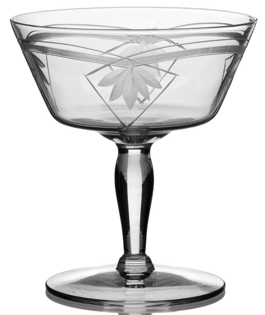 2010-7 Champagne/Tall Sherbet by Glastonbury - Lotus-1