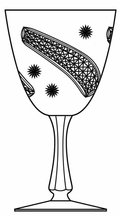Inheritance Water Goblet by Glastonbury - Lotus-1