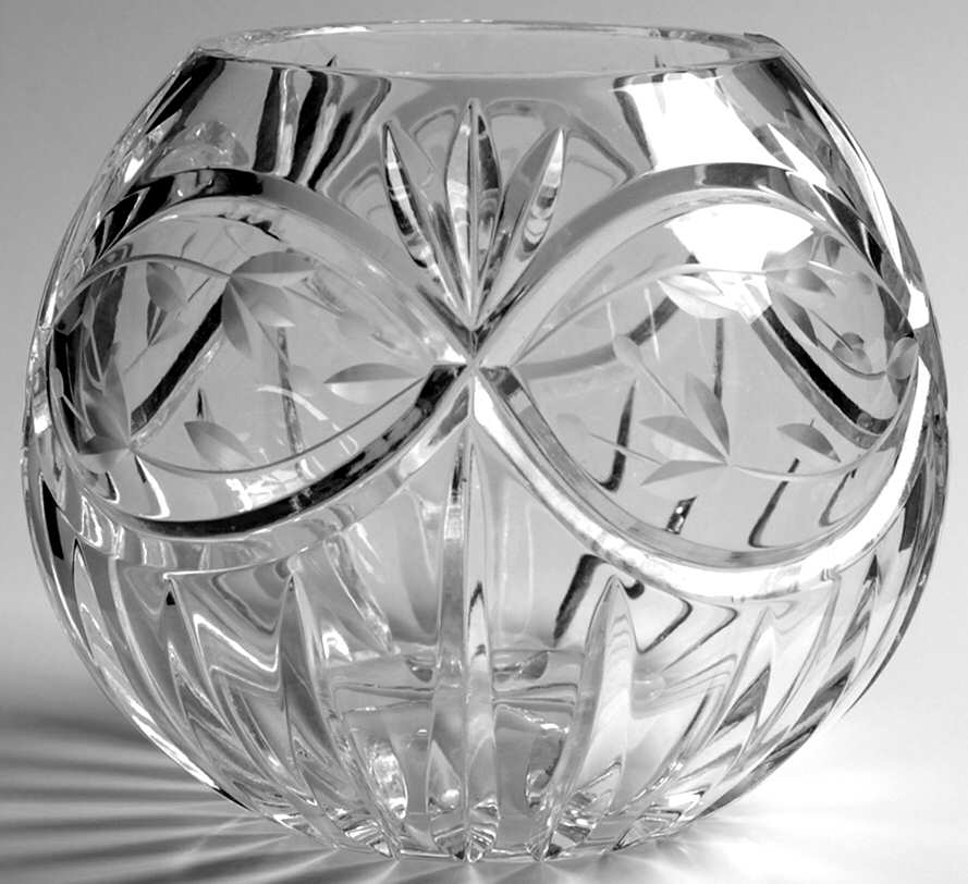 Victorias Garden 4" Rose Bowl by Gorham Crystal-1