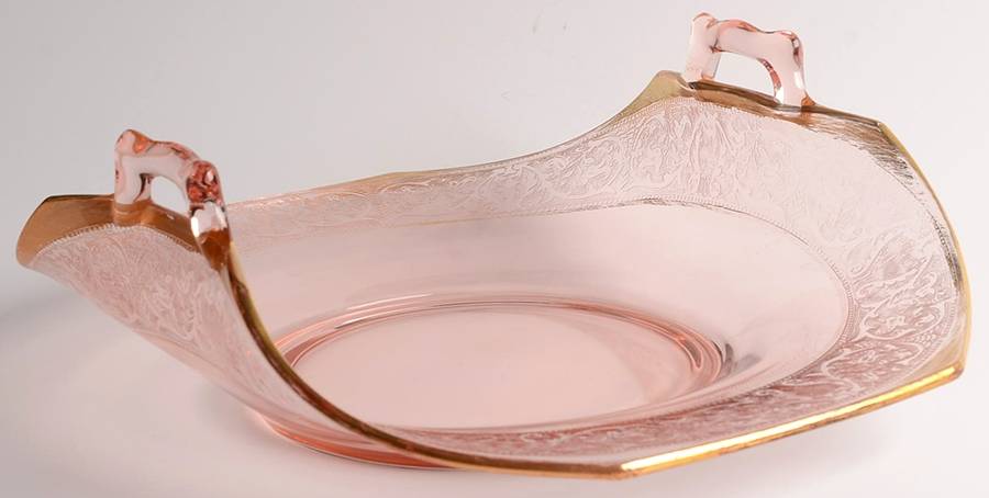 Decoration 889 Rose (Gold Trim) Muffin Tray by Glastonbury - Lotus-1