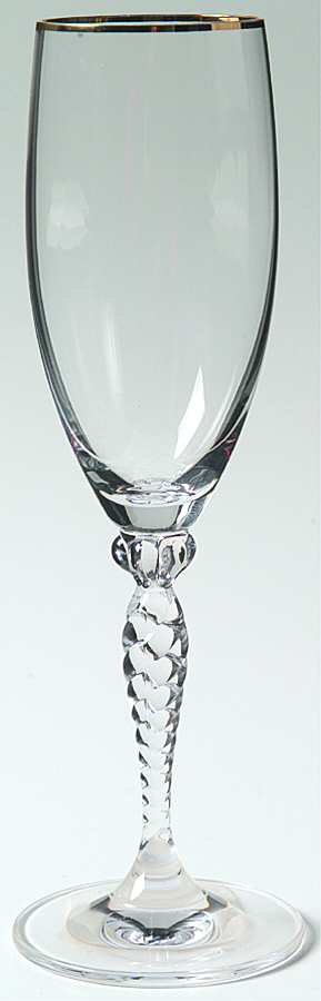 Ariana Gold Fluted Champagne by Gorham Crystal-1