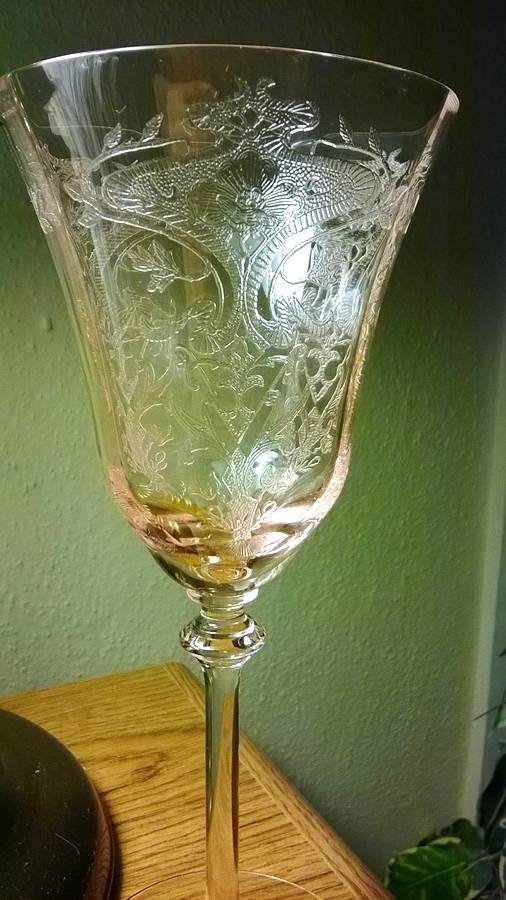 Revere Clear (Stem 22) Water Goblet by Glastonbury - Lotus-1