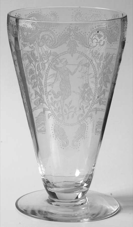 Springtime 10 Oz Footed Tumbler by Glastonbury - Lotus-1