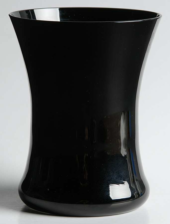 Chiquita Black 11 Oz Flat Tumbler by Gorham Crystal-1