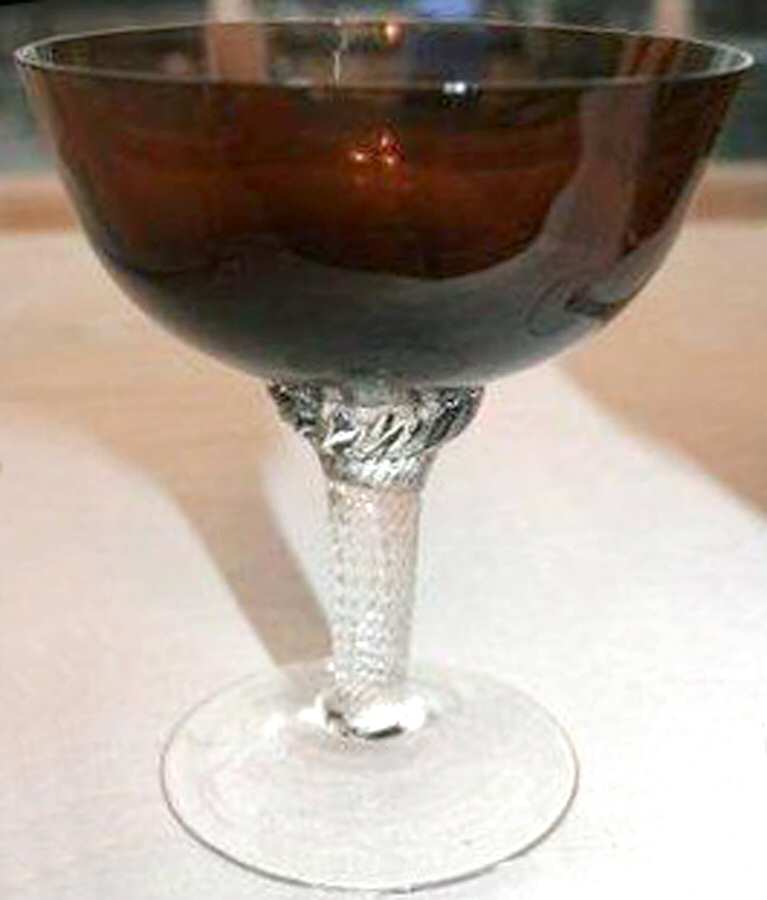 Minstrel Brown Champagne/Tall Sherbet by Gorham Crystal-1