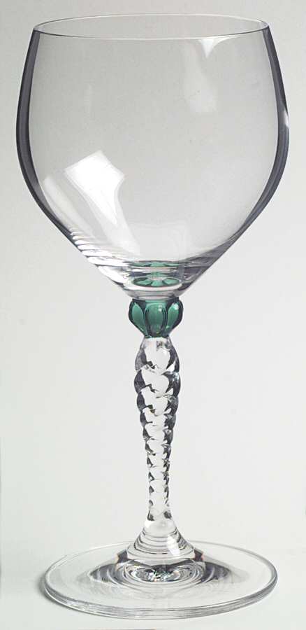 Ariana Emerald Water Goblet by Gorham Crystal-1