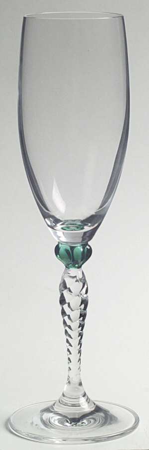 Ariana Emerald Fluted Champagne by Gorham Crystal-1