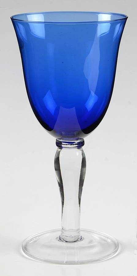 Colonial Cobalt Water Goblet by Gibson-1