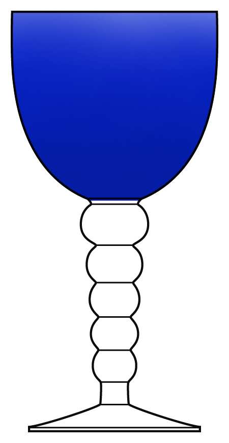 Progression Cobalt Water Goblet by Gibson-1