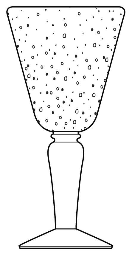 Clear Bubble Water Goblet by Gibson-1