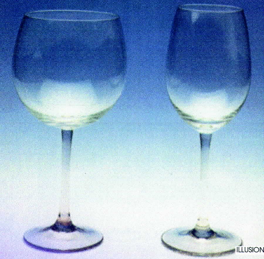 Illusions Rose Water Goblet by Gibson-1