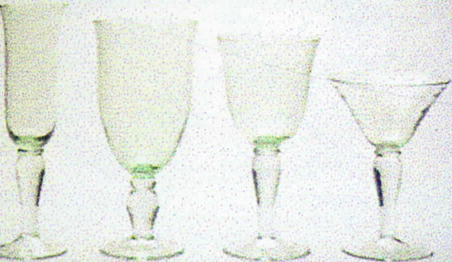 Colonial Shadow Water Goblet by Gibson-1