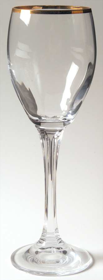 Andante Tall Gold Wine Glass by Gorham Crystal-1
