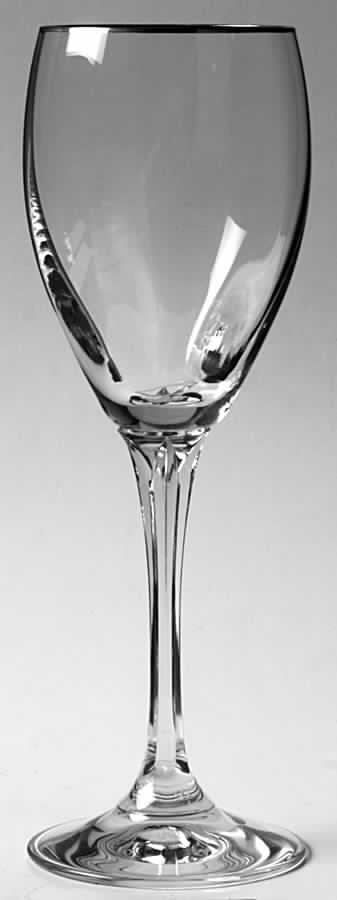 Andante Tall Platinum Water Goblet by Gorham Crystal-1