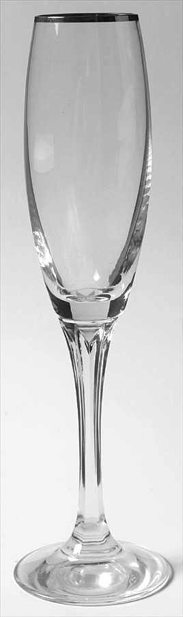Andante Tall Platinum Fluted Champagne by Gorham Crystal-1
