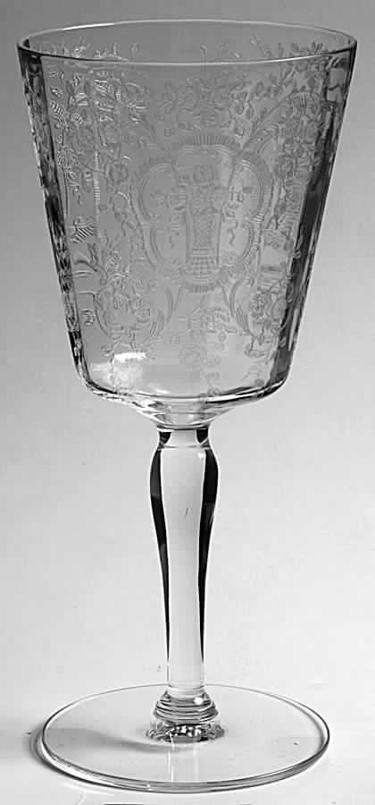 Bridal Bouquet Water Goblet by Glastonbury - Lotus-1