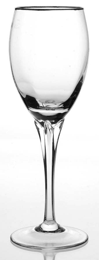 Andante (Platinum Trim) Wine Glass by Gorham Crystal-1