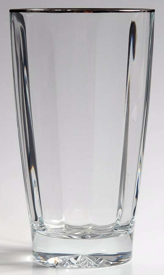 Andante (Platinum Trim) Highball Glass by Gorham Crystal-1