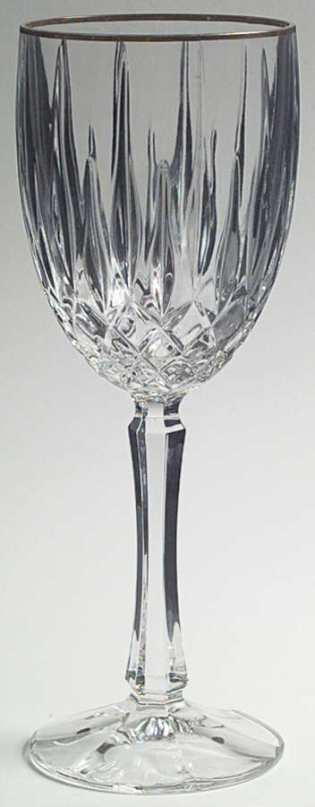 Regalta Gold Water Goblet by Gorham Crystal-1