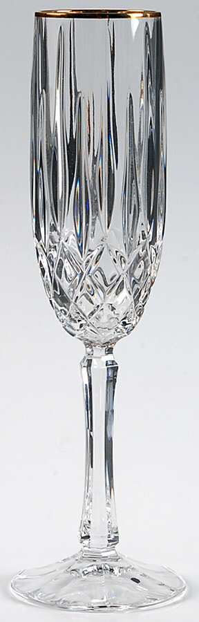 Regalta Gold Fluted Champagne by Gorham Crystal-1