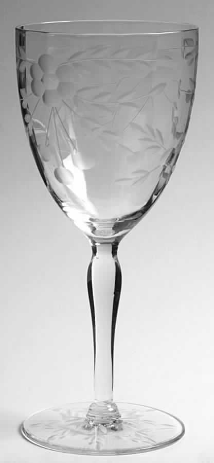 66-1 (Mixed Cuts) Water Goblet by Glastonbury - Lotus-1