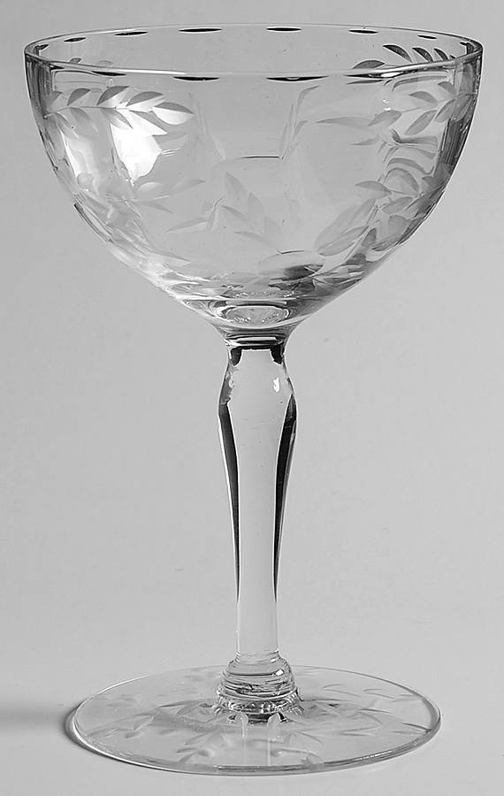 66-1 (Mixed Cuts) Champagne/Tall Sherbet by Glastonbury - Lotus-1