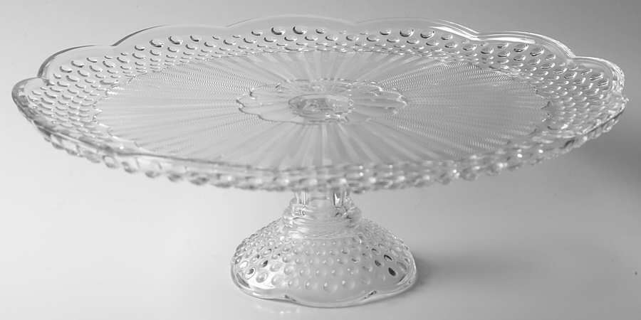Emily's Attic Clear 13" Diameter Cake Stand/Pedestal by Gorham Crystal-1