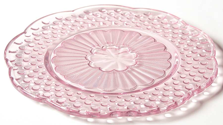 Emily's Attic Pink Luncheon Plate by Gorham Crystal-1