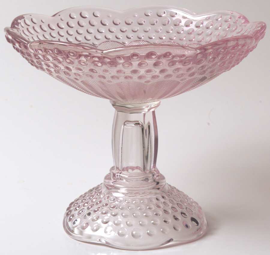 Emily's Attic Pink Round Compote (Height X Width) by Gorham Crystal-1