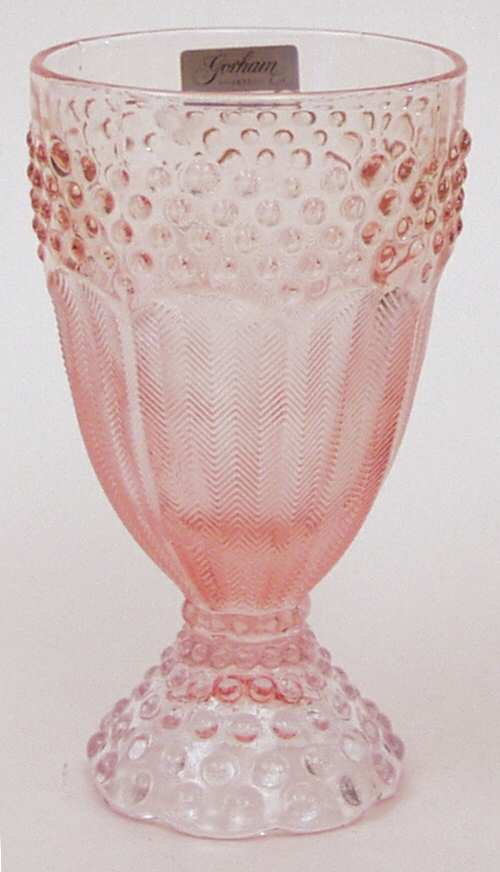 Emily's Attic Pink Water Goblet by Gorham Crystal-1