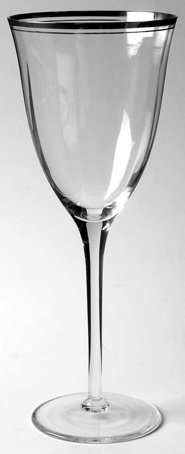 Laurin Tall Platinum Wine Glass by Gorham Crystal-1