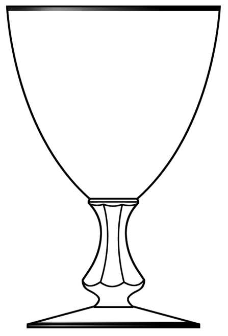 L15-4 Water Goblet by Glastonbury - Lotus-1