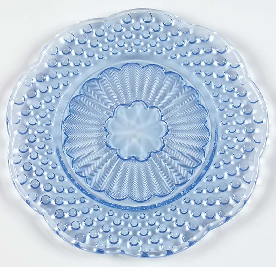 Emily's Attic Blue 8" Salad Plate by Gorham Crystal-1