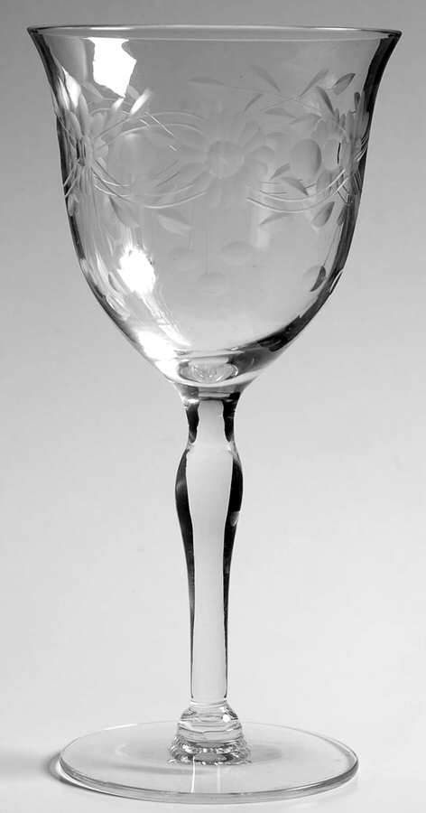 36-1 Water Goblet by Glastonbury - Lotus-1
