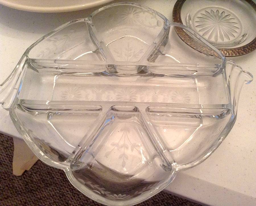 36-1 10" Hexagonal 7 Part Relish by Glastonbury - Lotus-1