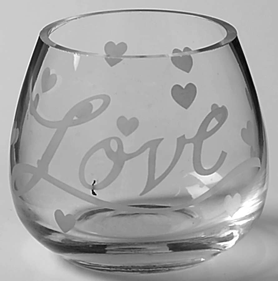 Amore Candleholder-Votive by Gorham Crystal-1