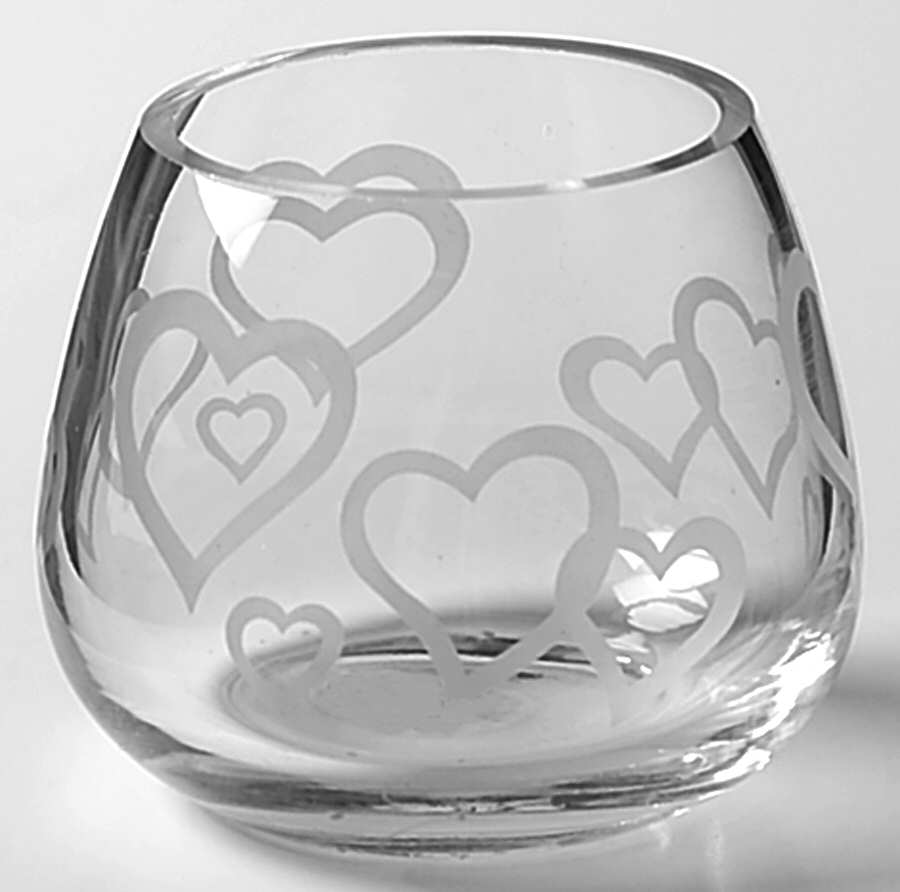 Amore Candleholder-Votive by Gorham Crystal-1