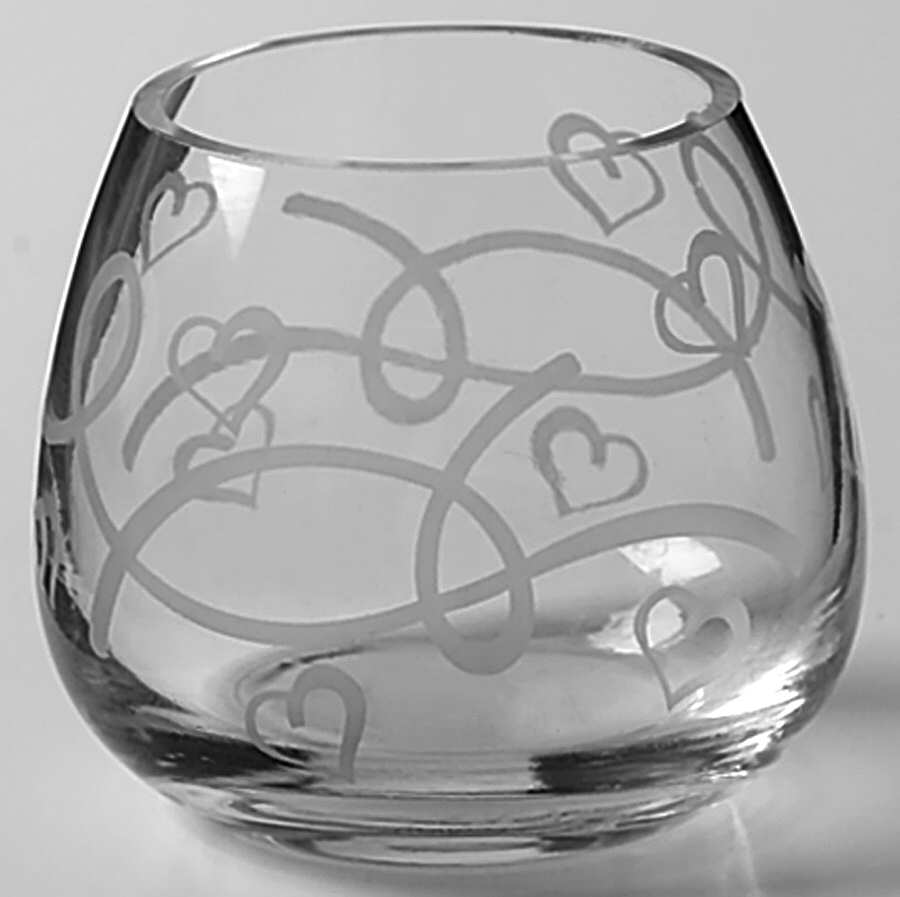 Amore Candleholder-Votive by Gorham Crystal-1