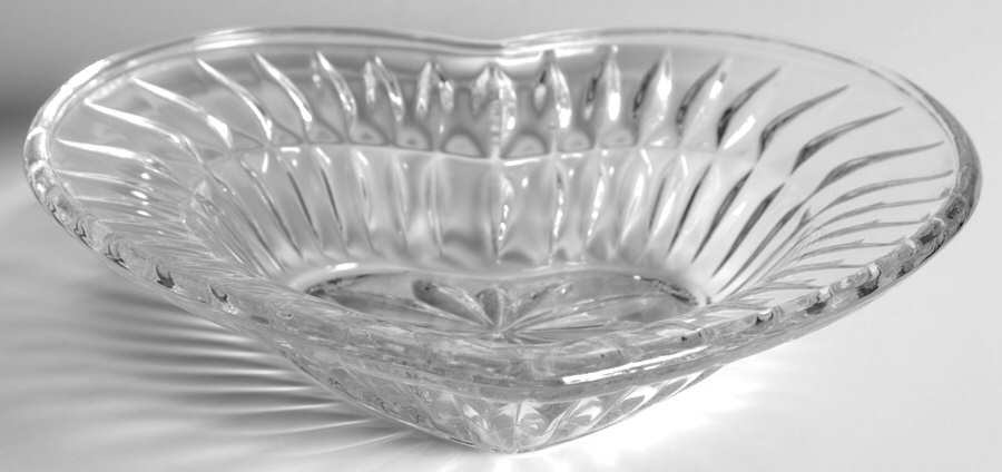 Amore 7" Heart Bowl by Gorham Crystal-1