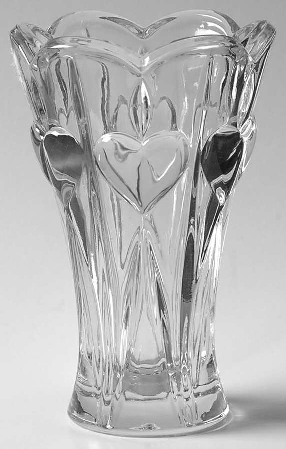 Amore 5" Flower Vase by Gorham Crystal-1